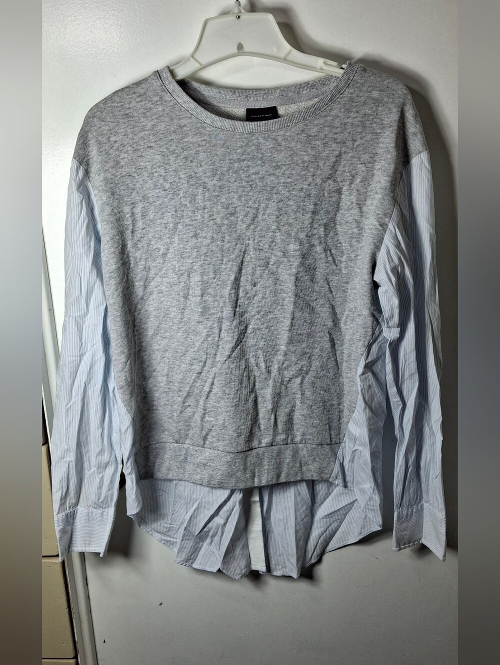 Womens Preppy Smart-Casual Normcore Who What Wear Top Size M.